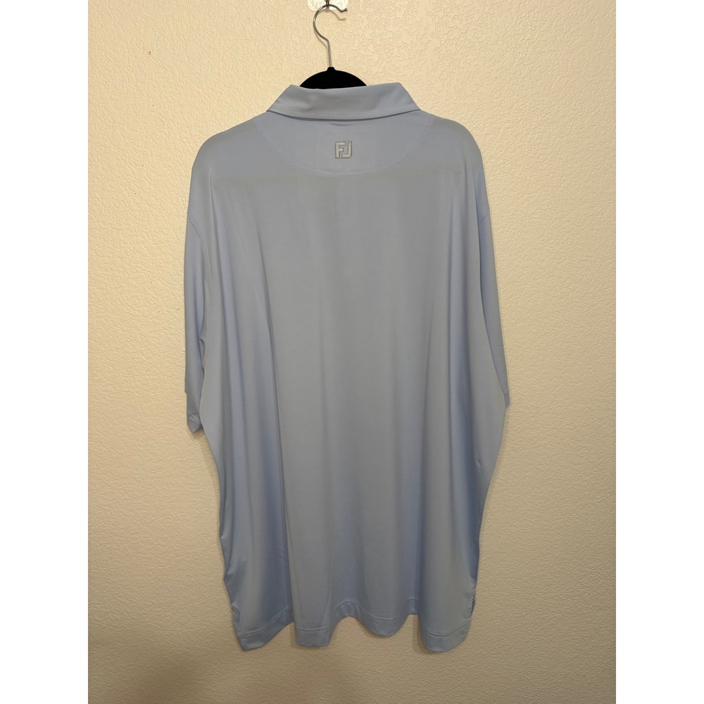 FootJoy Mens Sky Blue Indian Valley Golf Club Polo Shirt 3XL 28559 NWT - Picture 7 of 7